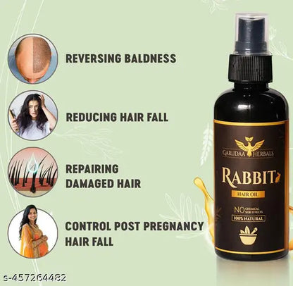 Rabit Herbal Hair Oil - 100% Effective!